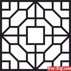 download decorative panel screen pattern partition free ready for cut