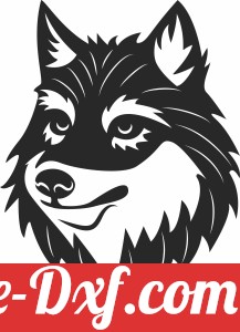 wolf face wall sign