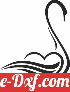 swan heart cliparts