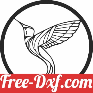 Circle bird hummingbird