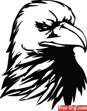 Download american eagle angry face gyhnA High quality free Dxf fi