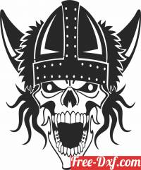 download Viking Skull cliparts free ready for cut