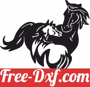 Horse clipart scenery