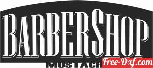 download Barbershop Mustache Man clipart free ready for cut