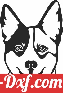 Dog happy face clipart