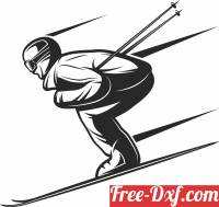 download Skiing clipart free ready for cut