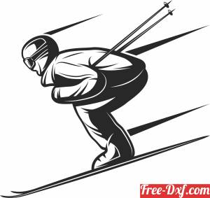 download Skiing clipart free ready for cut