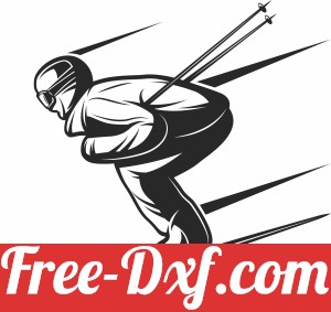 Skiing clipart