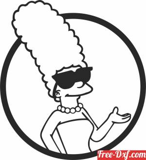download Marge Simpson clipart free ready for cut