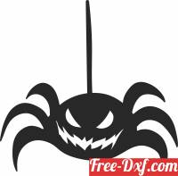 download pumpkin spider halloween art free ready for cut