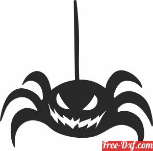 download pumpkin spider halloween art free ready for cut