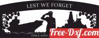 download Lest We Forget Navy military sign flags free ready for cut
