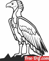 download Vulture eagle silhoutte clipart free ready for cut