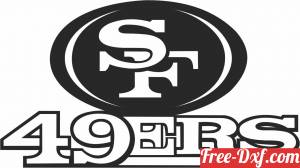 download San Francisco 49ers  American football team logo free ready for cut