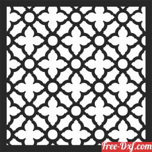 download DECORATIVE SCREEN Wall pattern Decorative free ready for cut