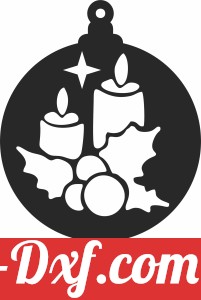 christmas candle ornament