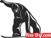 download Snowboarding clipart free ready for cut