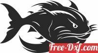 download Fish Cat Animal Silhouette free ready for cut