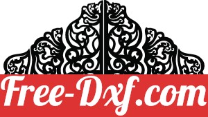 Decorative panels floral gate pattern