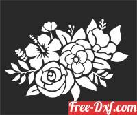 download flowers roses wall decor free ready for cut