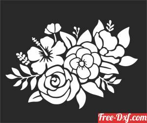 download flowers roses wall decor free ready for cut