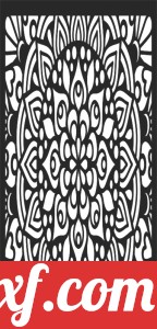 decorative panel wall separator door pattern