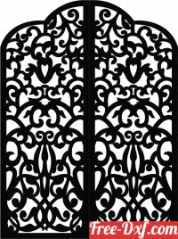 download decorative panels for doors gates wall screen pattern free ready for cut