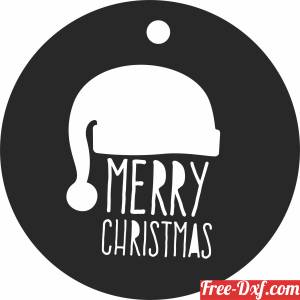 download Merry Christmas santa ornaments free ready for cut