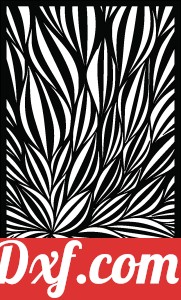 Floral decorative wall screen panel pattern door