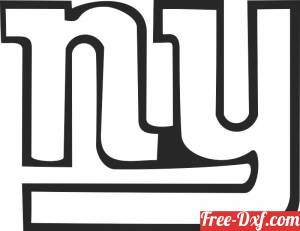 download New York Giants logo American football team NFL free ready for cut