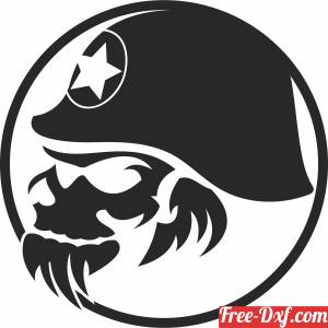 download Skull art free ready for cut