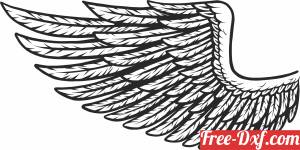 download angel Wing clipat free ready for cut