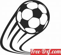 download football soccer ball in the air free ready for cut