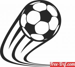 download football soccer ball in the air free ready for cut