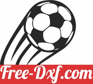 football soccer ball in the air