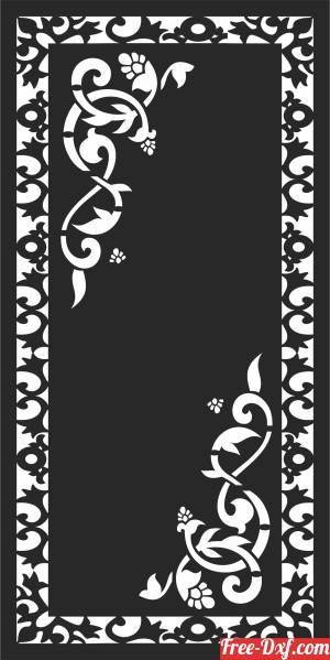 download decorative pattern panel wall screen free ready for cut
