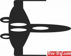 download Plane Star Wars free ready for cut