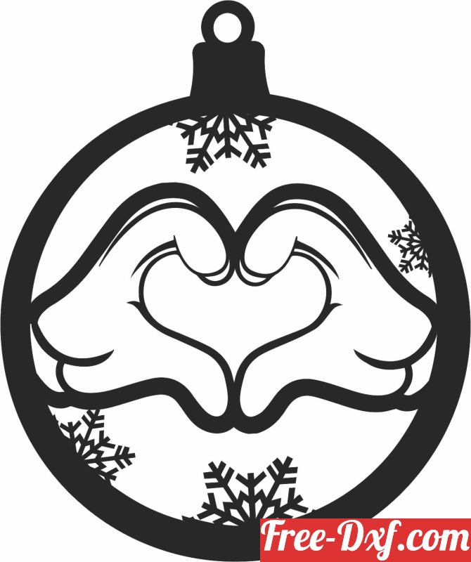 Download Christmas Ball Ornament IYp4K High Quality Free Dxf File