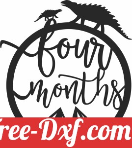 Baby four months Milestone dinosaur