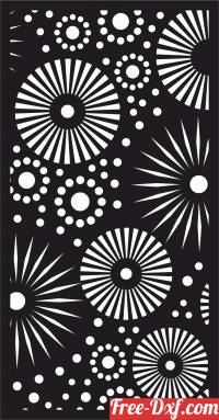 download decorative wall screen door stars fire works panel pattern free ready for cut