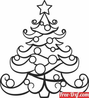 download christmas tree decor free ready for cut