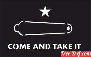 download COME AND TAKE IT GONZALES FLAG texas free ready for cut