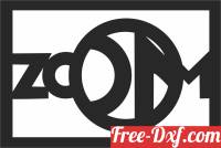 download zoom wall sign free ready for cut