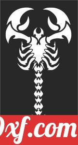 scorpion tribal vector