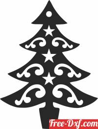 download Christmas decor tree free ready for cut