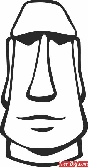 download Easter island tiki clipart free ready for cut