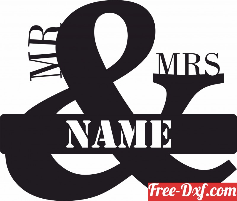 Download Wedding Gift for Mr and Mrs Custom name sign jOd6q High