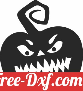 angry pumpkin halloween art