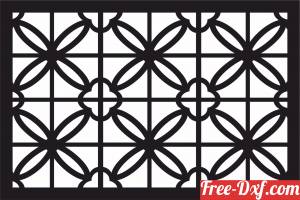 download decorative panel floral screen pattern partition free ready for cut