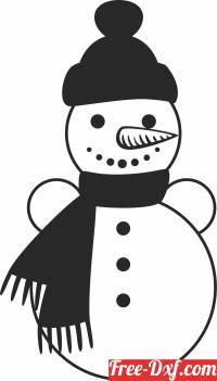 download christmas snowman clipart free ready for cut